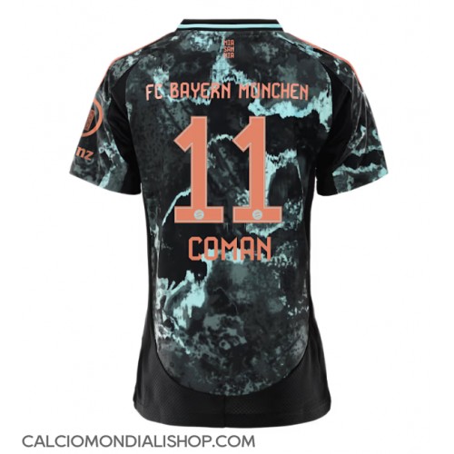 Maglie da calcio Bayern Munich Kingsley Coman #11 Seconda Maglia Femminile 2024-25 Manica Corta